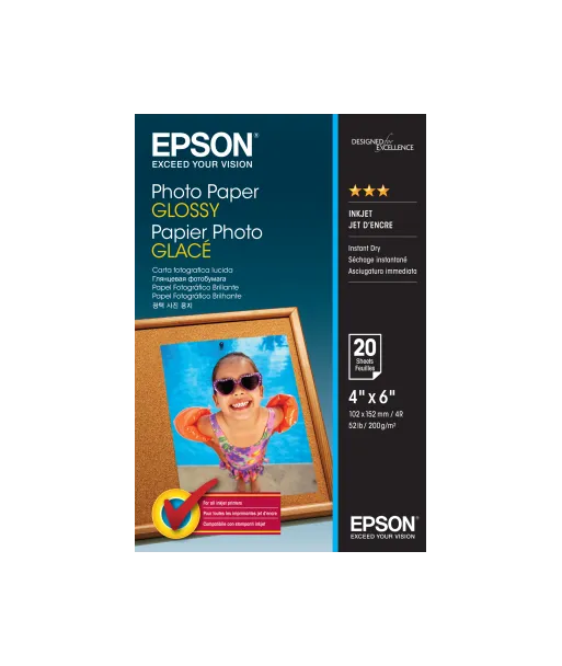Papier Photo Epson Brillant 200 g/m² (10*15cm) C13S042546
