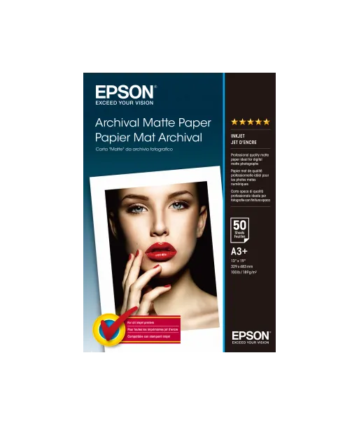 Papier Photo Epson Mat Archival 189 g/m² A3+ C13S041340