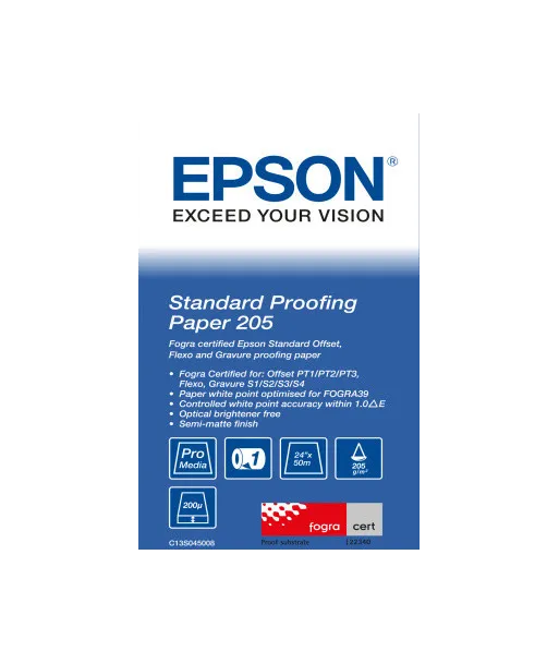Papier EPSON Proofing Standard 205g/m² A1 24"x50m