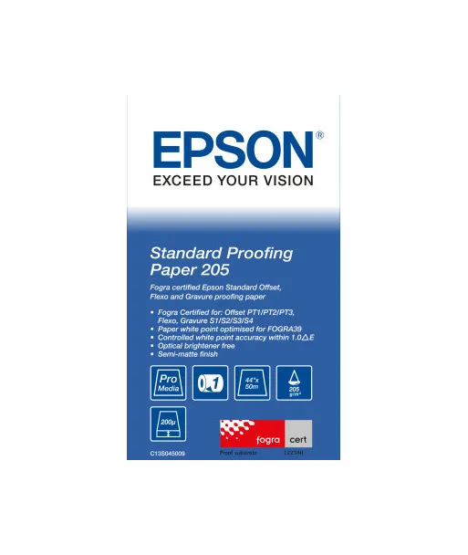 Papier EPSON Proofing Standard 205g/m² A0+ 44"x50m