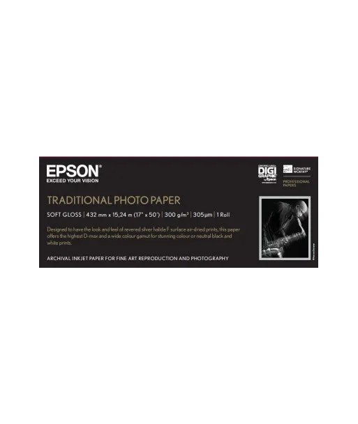Papier Photo EPSON Traditionnel 300g/m² A2