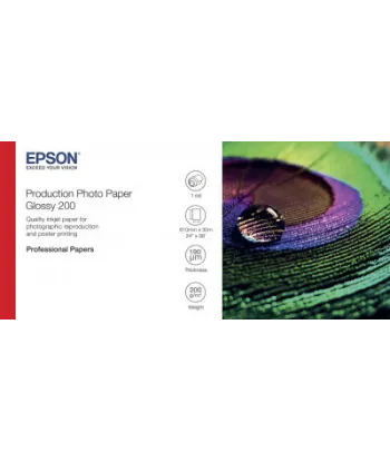 Papier Photo Production EPSON Glacé 200 g/m²  A1 24" x 30m