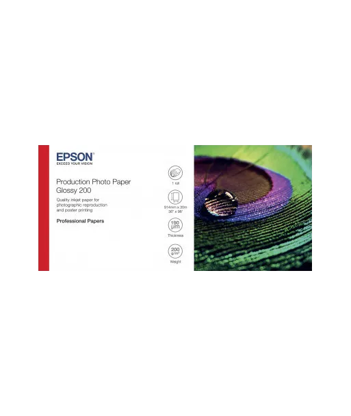 Papier Photo Production EPSON Glacé 200 g/m² A0 36" x 30m