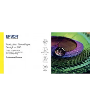 Papier Photo Production EPSON Semi Glacé 200 g/m² A1 24" x 30m
