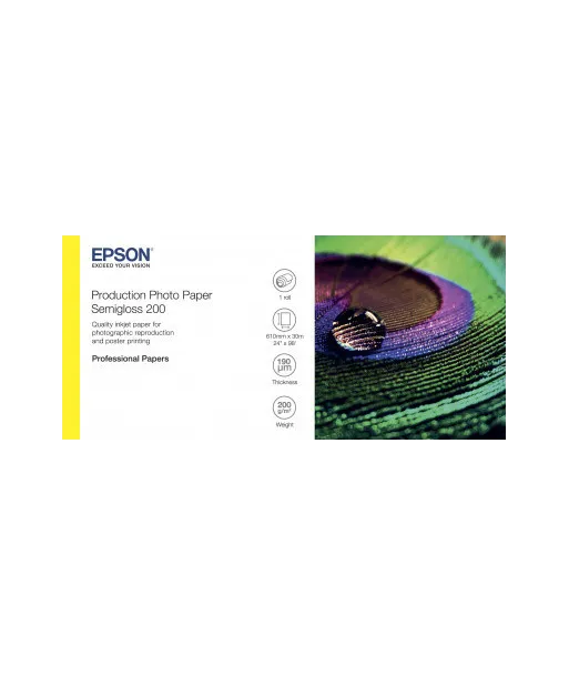 Papier Photo Production EPSON Semi Glacé 200 g/m² A1 24" x 30m