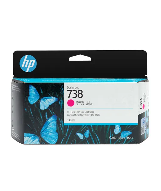 Cartouche encre Magenta HP 738 130ml (498N6A)