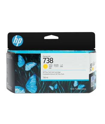 Cartouche encre Jaune HP 738 130ml (498N7A)
