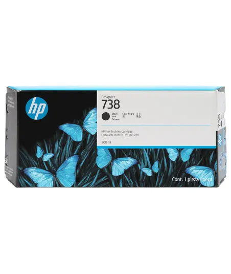 Cartouche encre Noire Mate HP 738 300ml (498N8A)