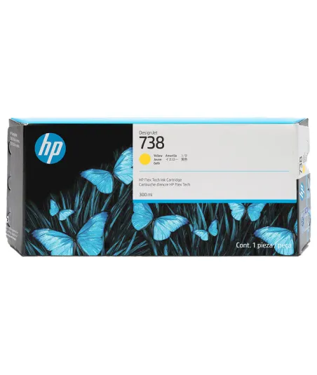 Cartouche encre Jaune HP 738 300ml (676M8A)