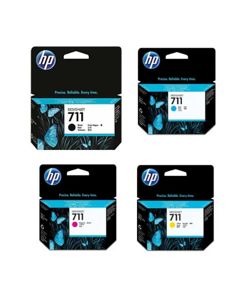 Pack de cartouches d'encre HP 711 - 4 couleurs