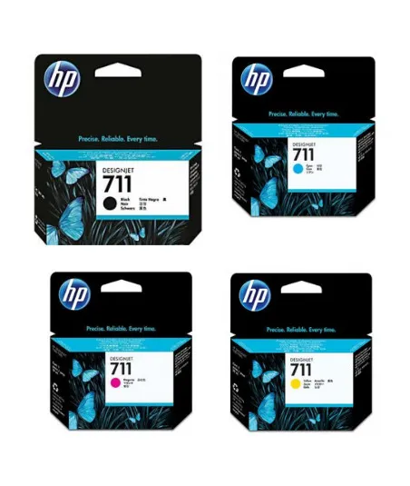 Pack de cartouches d'encre HP 711 - 4 couleurs