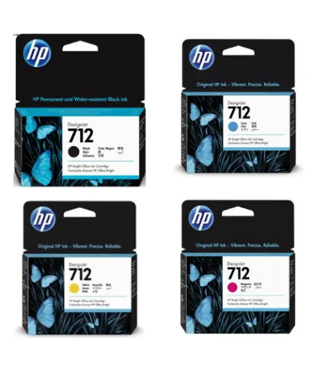 Pack de cartouches d'encre HP 712 - 4 couleurs