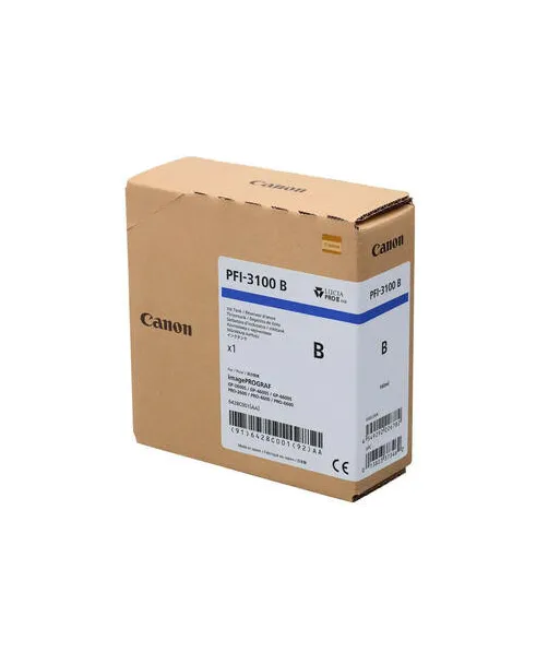 Cartouche d'encre CANON PFI-3100B Bleu 160ml