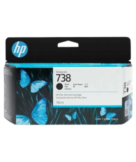 Cartouche encre Noire Mate HP 738 130ml (498N4A)
