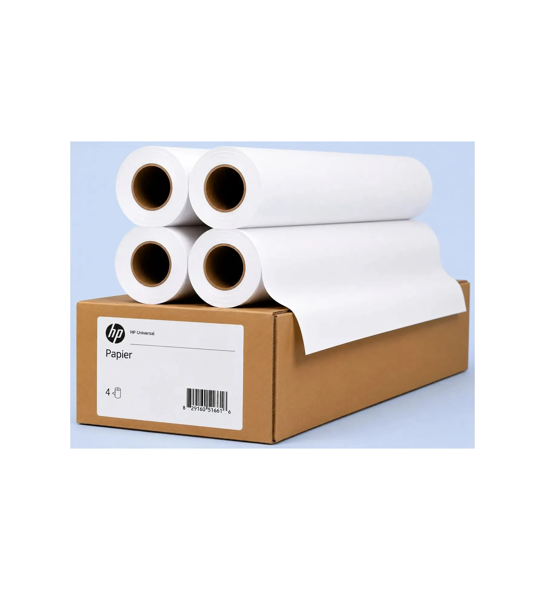 Papier Jet d'encre Extra Blanc HP- LOT DE 4 - 90 g/m² • 610 mm x 45,7 m A6DE5A | traciel