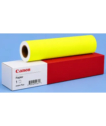 Papier Canon Couché Jaune Fluo 100 g/m²(914 mm x 45 m) | traciel