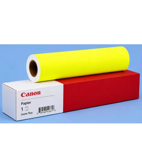 Papier Canon Couché Jaune Fluo 100 g/m²(914 mm x 45 m) | traciel