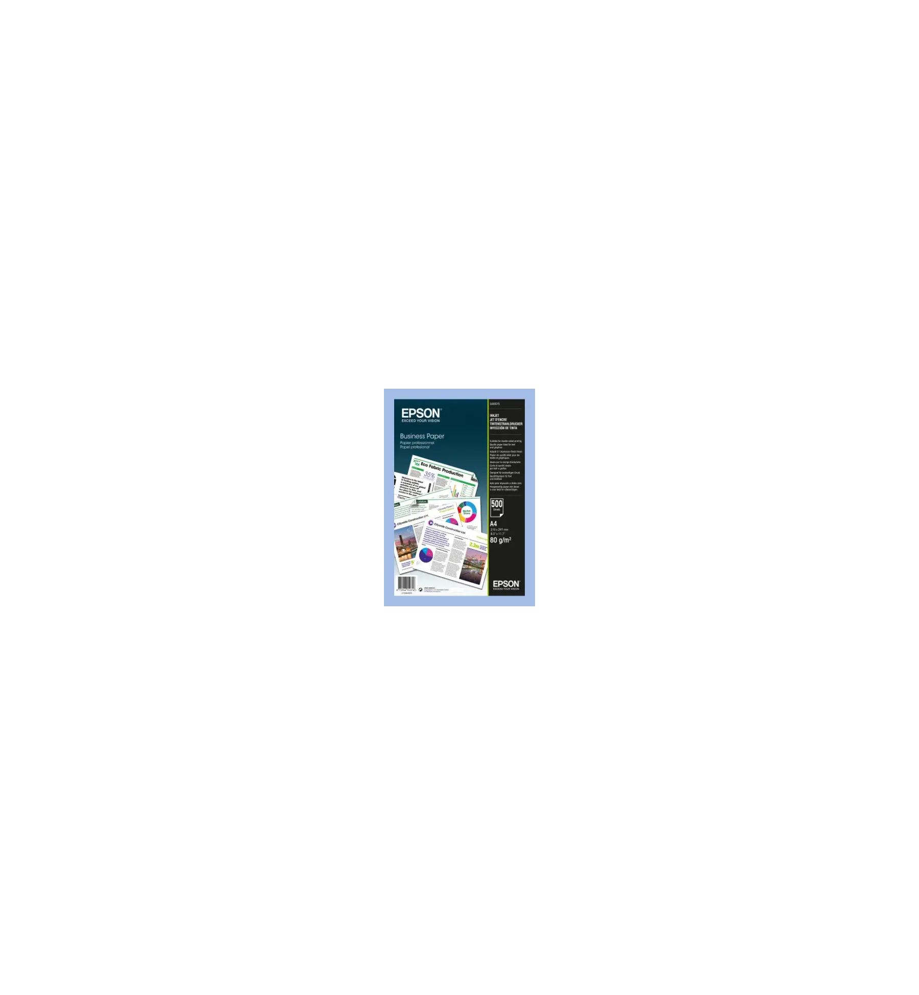 Papier Epson blanc ordinaire  80g A4 (210 x 297 mm)  500 feuilles | traciel