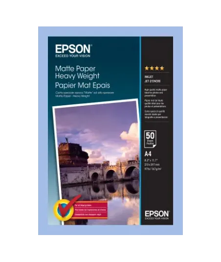 Papier Epson Matte Paper Heavy Weight 167g A3+  (329 x 483 mm) 50 feuilles | traciel