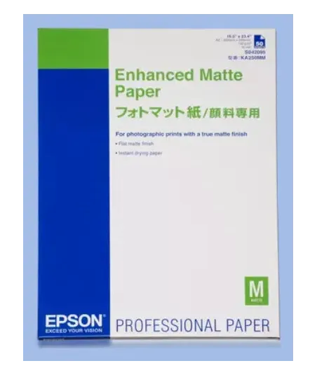 Papier Epson Enhanced Matte Paper 189g A3+ (329 x 423 mm) 100 feuilles | traciel