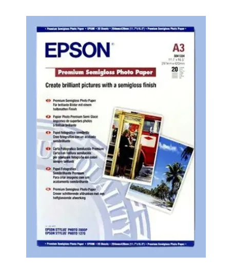 Papier Photo Epson Premium Semigloss 250g A2 (420 x 594 mm)  25 feuilles | traciel