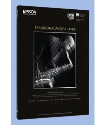 Papier Photo Epson Traditional  satiné 325g A3+ (329 x 423 mm) 25 feuilles  | traciel