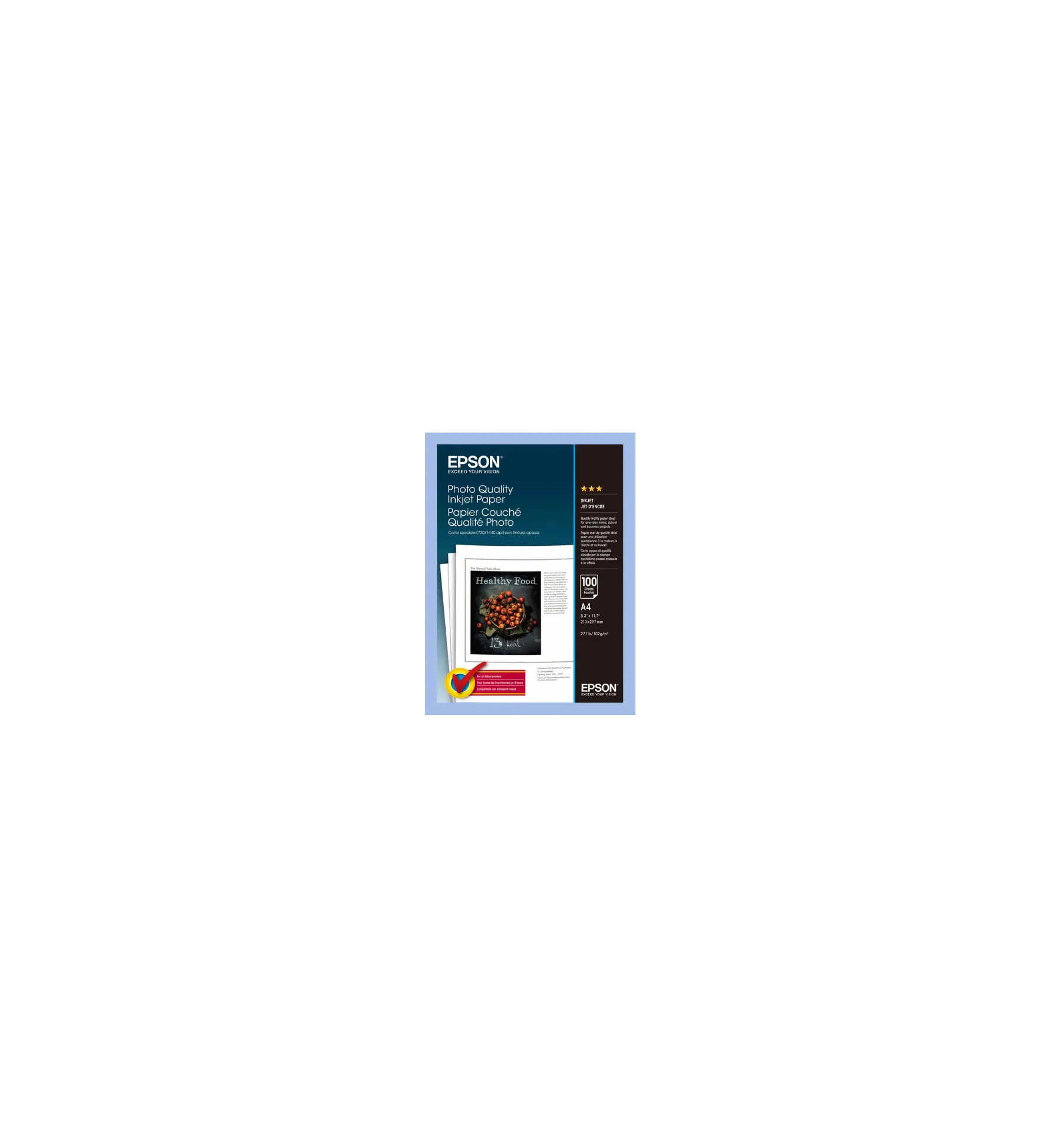 Papier Photo Epson Mat Quality Ink Jet Paper 102g A2 (420 x 594 mm) 30 feuilles | traciel