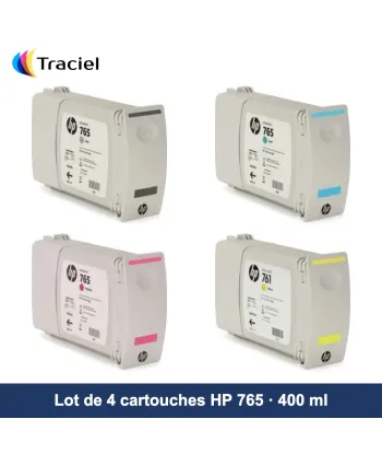 Lot de 4 cartouches HP 765 400 ml
