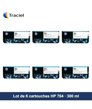 Lot de 6 cartouches HP 764 300 ml