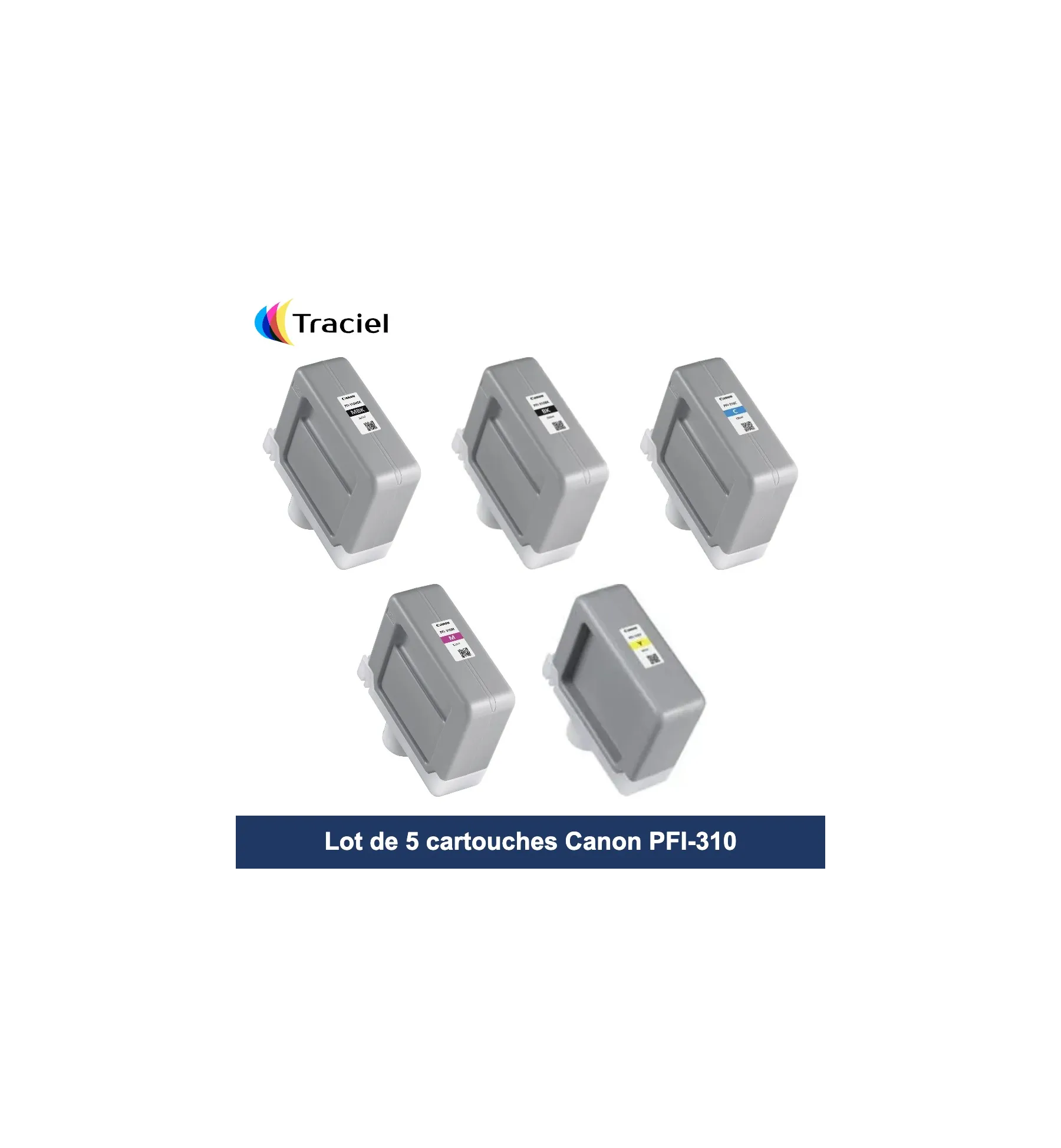 Lot de 5 cartouches Canon PFI-310