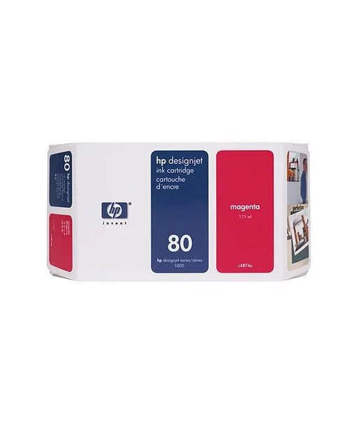 Cartouche d'encre magenta HP 80 350 ml