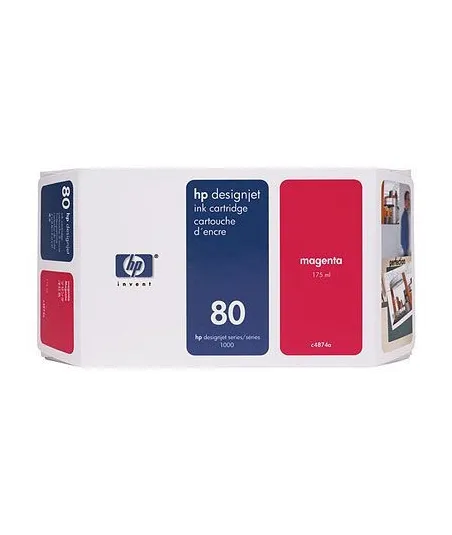 Cartouche d'encre magenta HP 80 350 ml