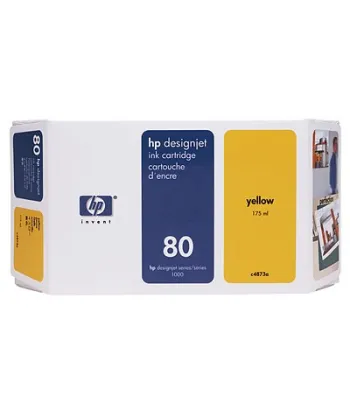 Cartouche d'encre jaune HP 80 350 ml