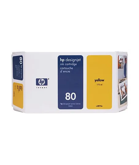 Cartouche d'encre jaune HP 80 350 ml